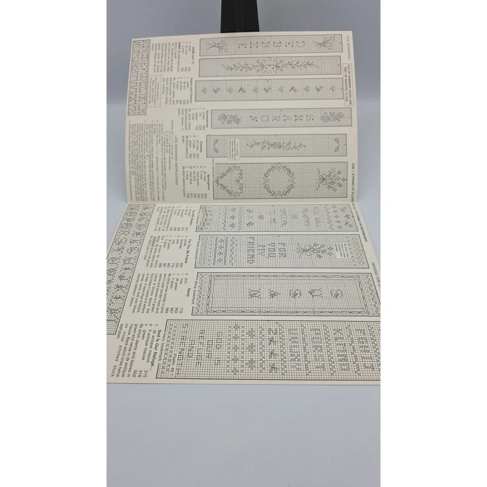 More Bookmarks For Special People, 1987, Leaflet #114, Cross‎ Stitch Pattern
